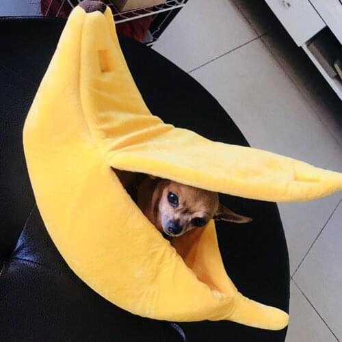 Hamster Banana Shaped Cotton Hammock Moon Boat Cabin Small Pet Gerbil Rat Mouse Hanging Winter Warm Nest Pet Products