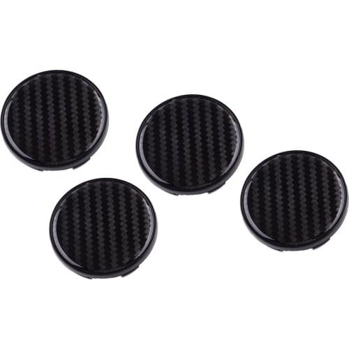 4pcs/Set Universal Car Truck Wheel Tyre Center Hub Caps Covers Carbon Fiber Style 54mm Plastic