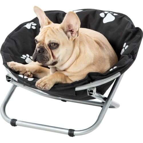 Flying saucer chair pet dog cat recliner bed nest comfortable folding sofa plus thick iron pipe load 18 kg washable dog couch