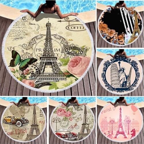 Building Round beach towel Fringed beach towel strandlaken Microfiber towel Towel beach Large beach towel Bath towel beach towel