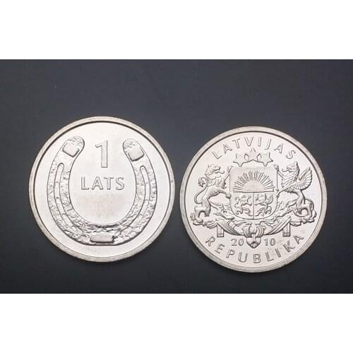 Latvia 1 Latu 2010 100% Real Genuine Original Coin Comemorative Coin Collection Rare Unc