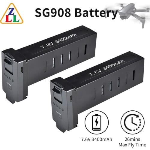 Hot ZLL Original 7.6V 3400MAH Lipo Battery for SG908 Rechargeable Part GPS RC Drone Accessories