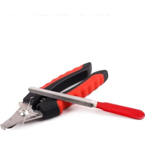 Mayitr Professional Pet Dog Nail Clipper Cutter Stainless Steel Grooming Scissors Clippers for Animals Cats with Lock Sizes S M