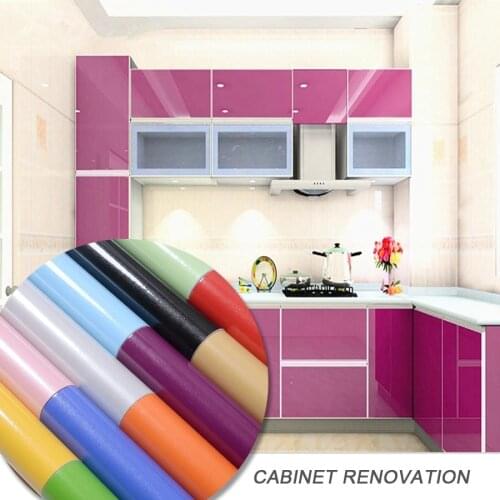 Furniture Refurbished Vinyl Stickers Kitchen Oil Proof Wall Sticker Home Decor Cabinet Table Waterproof Self Adhesive Wallpapers