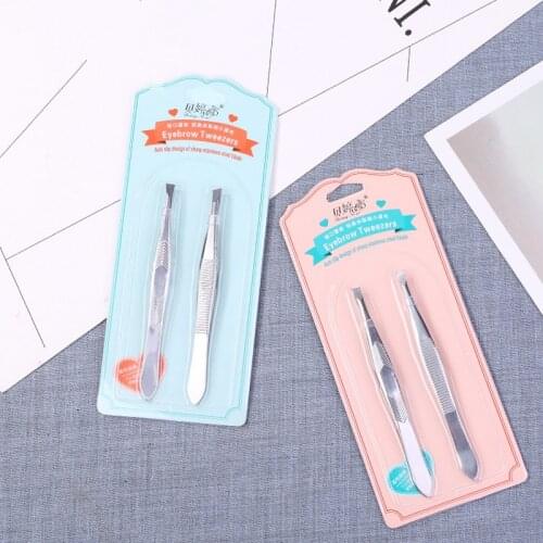 Professional Stainless Steel Hair Removal Clip Eyebrow Face Hair Remover Tweezers Makeup Tool Pinset Eyebrow Trimming Clip
