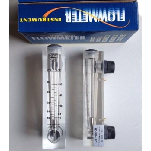 Flowmeter LZT-4050M 50GPM 40-180LPM 180 l per minute panel flowmeter