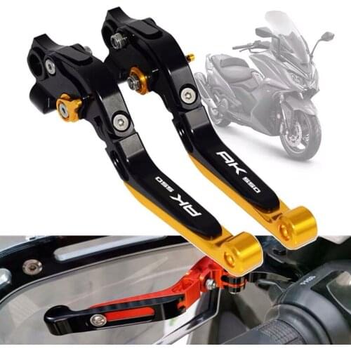 Motorcycle Cnc accessories Adjustable Foldable Extendable Scooter brake Clutch lever For KYMCO AK 550 AK550 2017-2019 2018