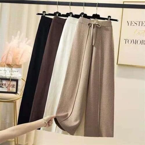 Shzxssfy Women's Knitted Trousers