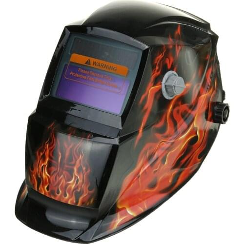 Solar Power Welding Helmet Auto Darkening Mask TIG MIG Grinding Adjustable Knob