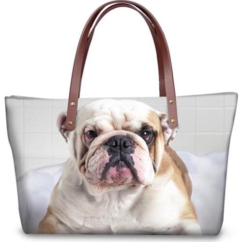 Cute Bull Dog Cross Body Tote Bags for Women Big Messenger Bags Travel Shoulder Handbags Black Friday Bolsa Feminina