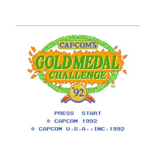 Gold Medal Challenge '92 Region Free 8 Bit Game Card For 72 Pin Video Game Player