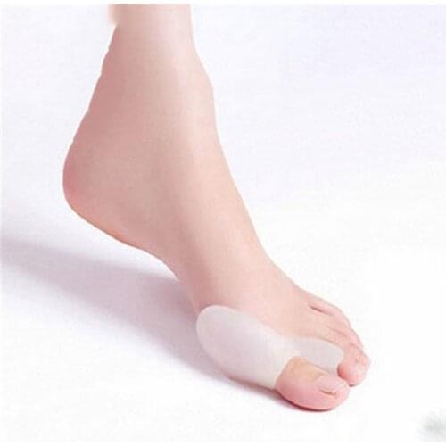 1Pair Silicone Toe Corrector Big Toe Separator Spreader Eases Foot Pain Foot Hallux Valgus Correction Guard Cushion Fitness