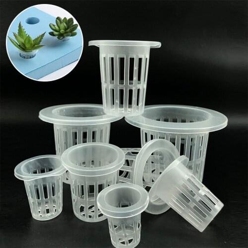 10Pcs Garden Mesh Net Pot Hydroponic Basket Planting Nursery Root Fixing Holder Soilless Growing Plant tools