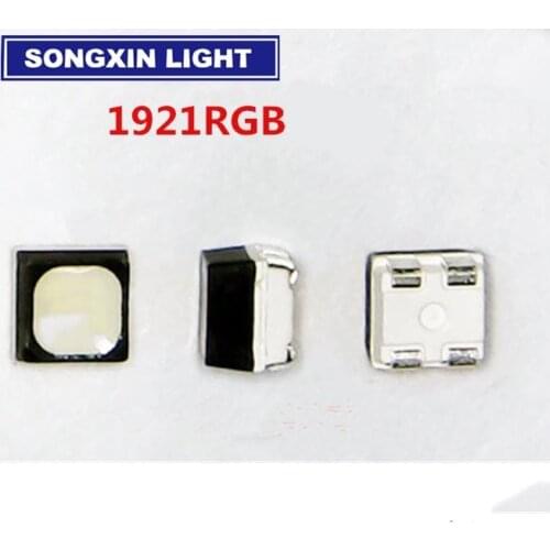 100pcs 1921 RGB POWER TOP 2020 2121 SMD SMT PLCC-2 LED Common Anode Red Green Blue New light-emitting diodes RGB