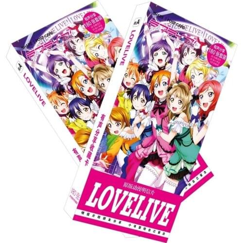 180pcs/Set Anime Love Live Postcard/Greeting Card/Message Card/Christmas and New Year gifts