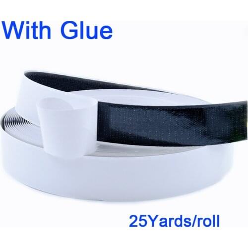 25Yards Velcros Adhesive Magic Tap Self Adhesive Velcros Hook Loop Fastener Nylon Sticker Tape Strong Glue 16/20/25/30/40/50mm