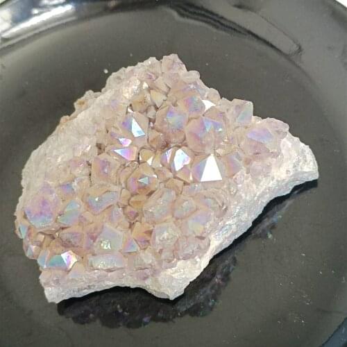 1pc Lovely rainbow angel halo crazy amethyst cluster natural quartz crystal rough