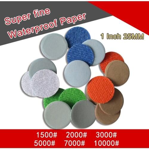 56PCS 1 Inch Flocking Waterproof Sandpaper Abrasive Paper Self-adhesive Wet & Dry for Sanding Polishing Power Tools Accessories