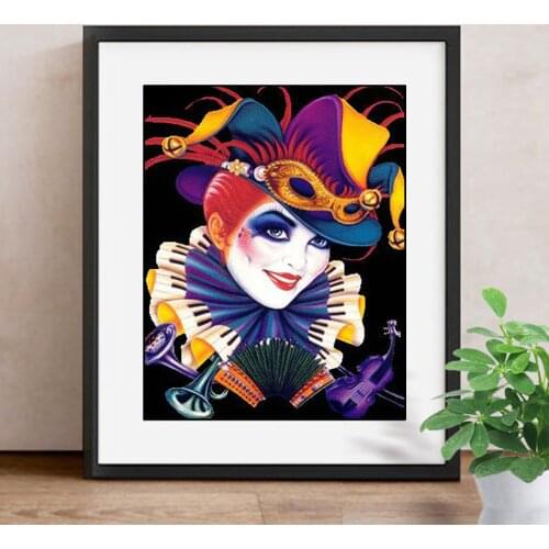 Diamond Painting 5d Beauty Mask Diamond Embroidery Full Display Diamond Mosaic Picture Of Rhinestone Decoration Home