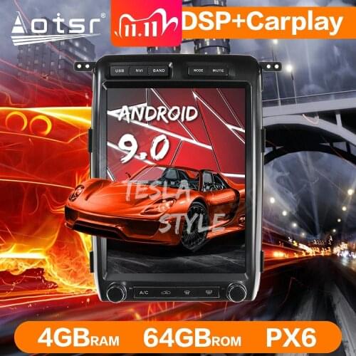 13" Android 9.0 64GB Tesla Style Car Radio GPS Navigation For Ford Raptor F150 2009-2014 Auto Stereo Multimedia Player Head Unit
