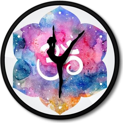 Ballerina Watercolor painting Ballet Dancer Iron wall clock Metal frame Room decorative Time clock Girl Gift