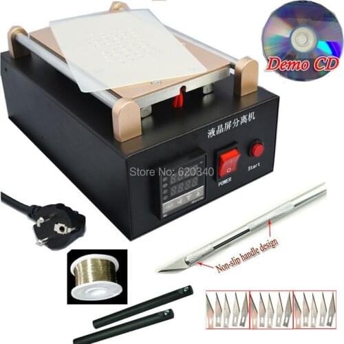 Free shipping New 7 inch Repair Mobile phone Built-in Pump Vacuum Metal Body Glass LCD Screen Separator Machine EU plug