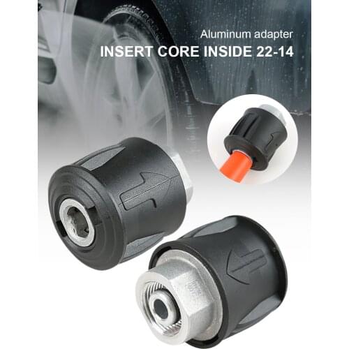 Pressure Washer Adapter Kit Quick Connect Power Washer Quick Release Fitting M22x14mm Connector For Karcher K Series Water Gun