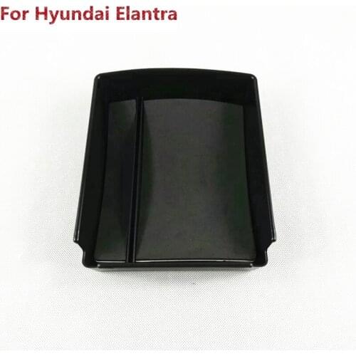 1pc Central Storage Pallet Armrest Box Container Glove Box Organizer Tray Case Holder For Hyundai Elantra AD Avante 2016 2018