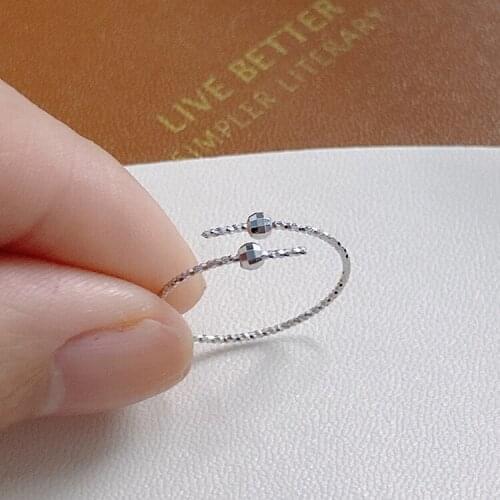 TWO PEARL 925 Sterling Silver Ring Mountings Findings Setting Adjustable Ring Jewelry Parts Fittings Accessories for Pearl Beads