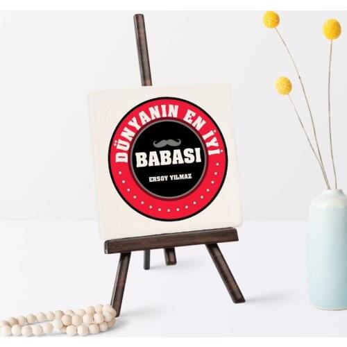 Fathers Day Custom World 'S Best Father Şovaleli Natural Stone-7