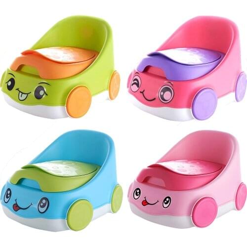 Lovely Car Kids Step Stool Toilet Training Seat Toddler Baby Potty Trainer