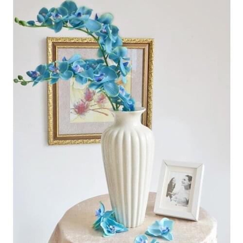 Elegant white Artificial Phalaenopsis Flowers 90 cm/35" Length Butterfly Orchid Bouquet For Home Ornament Wedding Decoration