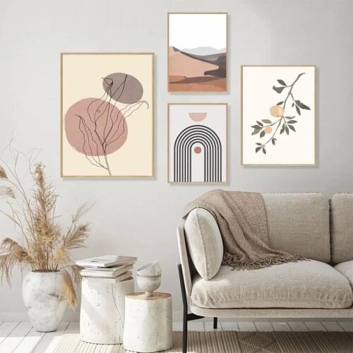 Aesthetic Boho Butterfly Moth Canvas Painting Abstract Desert Poster Botanical Print Wall Art Picture Modern Home Decoration