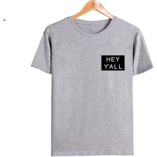 Addison Rae Hey Y'all Cream New Printed Cotton T-shirts Women Men Short Sleeve O-neck Hip Hop Summer 2021 Hot Sale T Shirt