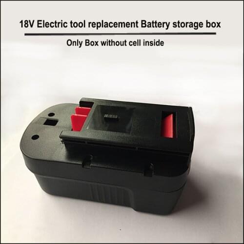 GCL2500, HP188F2B. PS182KB, XTC18BK, NS118 electric tool A1718 Battery replacement case for 18V NI-MH or NI-CD battery