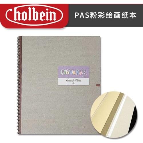 Holbein pastel book PAS 160g 6 color,17 sheets,Spiral-Bound, Perfect for Graphite & Colored Pencils, Charcoal, Oil Pastels