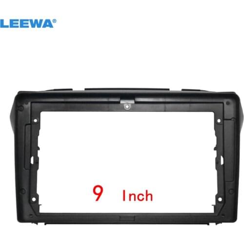 LEEWA Car Audio Fascia Frame Adapter For Suzuki Alto 9" Big Screen 2DIN Dash Fitting Panel Frame Kit #CA6560