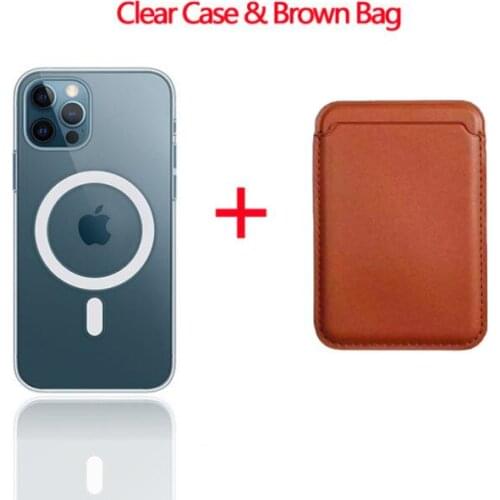 2 in 1 Magnetic Case + Wallet Card Bag for iPhone 12 Mini Cover Anti-knock Cases for iPhone 12 Pro Max 11 Back Cover