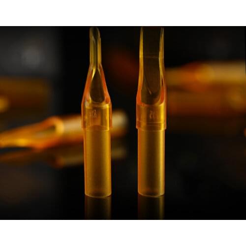 YILONG 50PCS RT Series Size Gold Shark Disposable Tattoo Sterile Tips Nozzle Supply Free Shipping