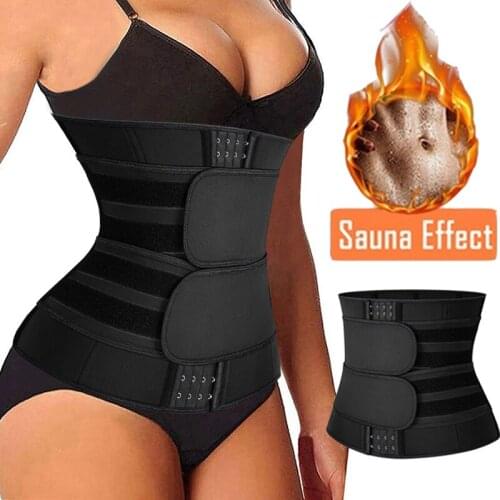Neoprene Sweat Waist Trainer Corset Trimmer Belt for Women Weight Loss with Steel Bones Waist Cincher Body Shaper Slimmer Girdle