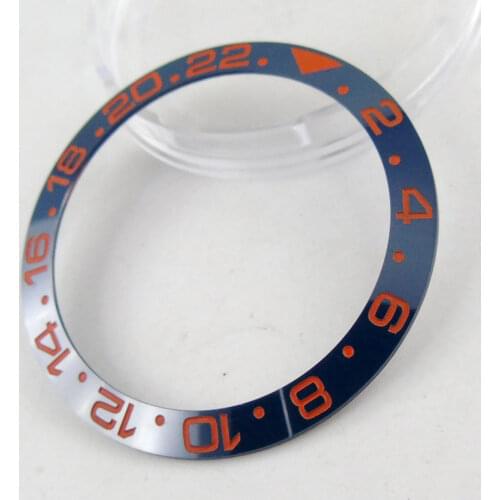 38mm new high quality Blue ceramic Bezel insert watch fit automatic movement Mens watch bezel