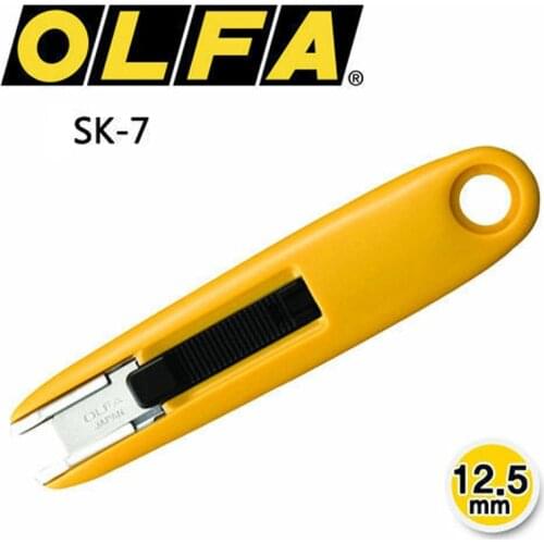 Olfa SK-7 12.5mm Self-Retracting Safety Cutter Knife Utility Box Cutter Blade Refill SKB-7 Made In Japan