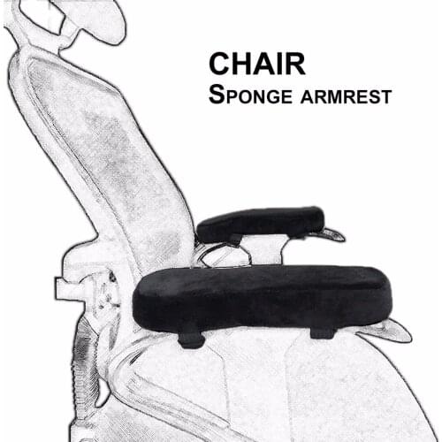 2pcs Chair Armrest Pads Ultra-Soft Memory Foam Elbow Pillow Support Universal Fit For Home or Office Chair For Elbow Relief