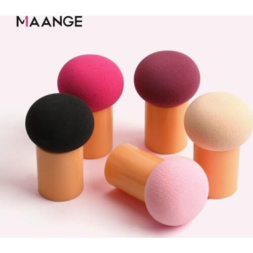 Pro 1pc makeup sponge cute mushroom head cosmetic dry & wet dual purpose powder puff large after wet can choose tamp box package