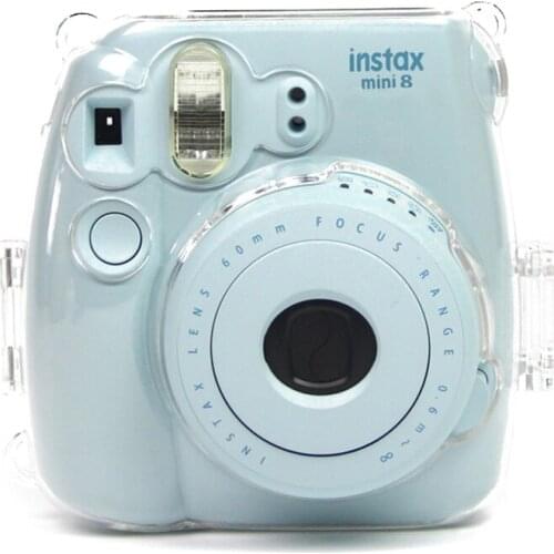 Camera Clear Hard PVC Case Covers Fashion Anti Impact Camera Case Cover With Strap For Fujifilm Instax Mini 9/8/8