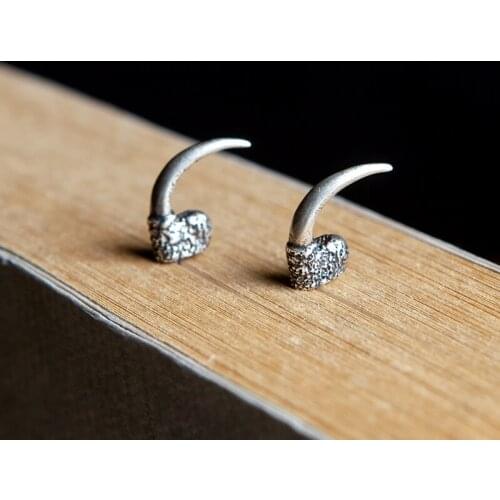 925 Sterling Silver Earrings for Women Men Talon Stud Earrings Fashion Jewelry Party Wedding Jewelries Gothic Style Gifts