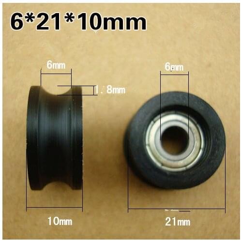 U-shaped groove pulley nylon bag groove of the rubber note moving plastic doors and Windows