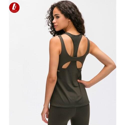 HIGH IMPACT Shockproof Workout Exercise Gym Tank Tops Women Hip Length Sport Fitness Yoga Vests Top with Built-in Bras
