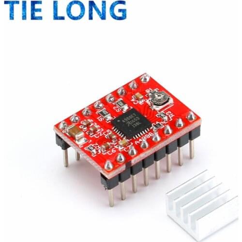 TIELONG CNC 3D Printer Parts Accessory Reprap pololu A4988 Stepper Motor Driver Module with Heatsink for ramps 1.4 for arduino