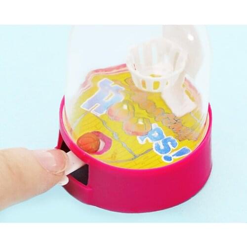 1Pcs 6*4cm Mini Pocket Game Anti-Stress Vent Toy Finger Basketball Shooting Machine Finger Toys Kids Toy Room Decor Random Color